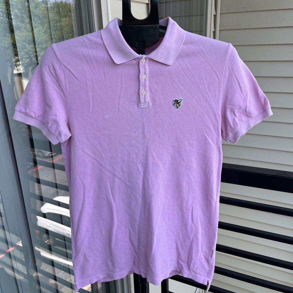 Dsquared2 Men's Pink Polo Shirt Made In Italy Embroidered Logo Size Medium